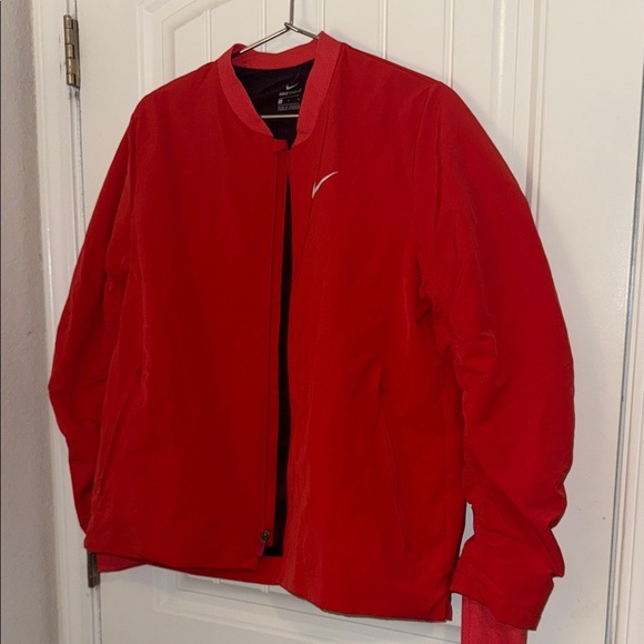 Nike Women's Vibrant Red Bomber Jacket - Picture 15 of 16